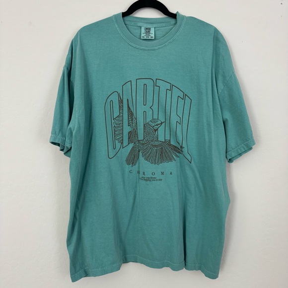 Comfort Colors Other - Teal Cartel Chroma Band Merch Graphic Tee - XXL